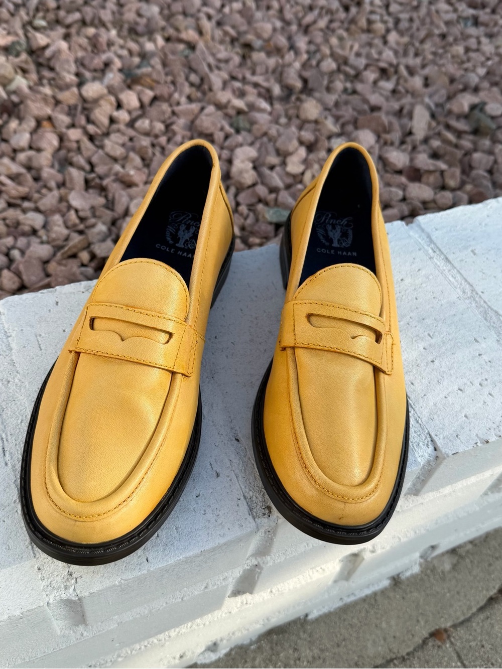 Cole Haan Pinch Maine Classic Penny Leather Loafer Yellow Women 9B - Picture 3 of 16